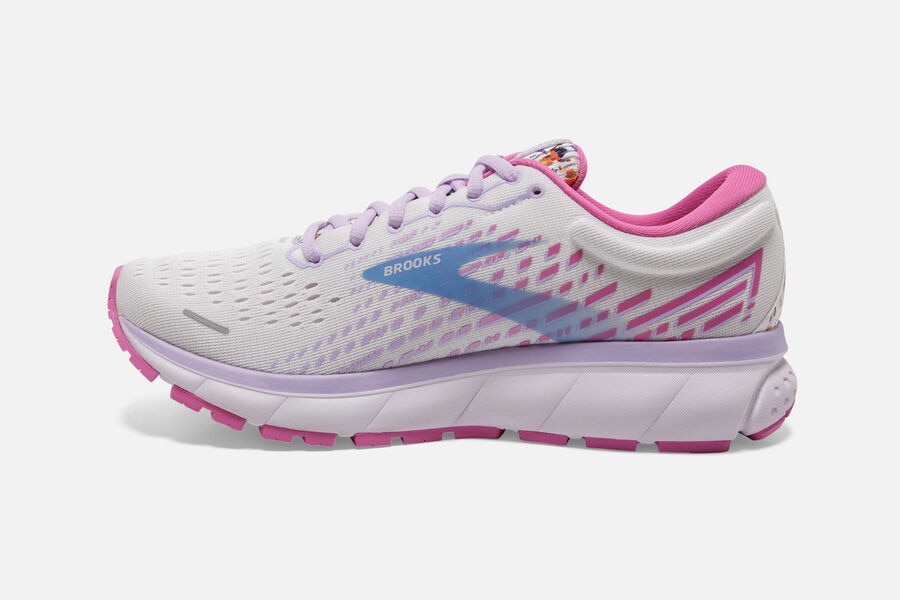 Brooks Ghost 13 Road Löparskor Dam - Vita/Rosa/Blå - 5690-QANFO